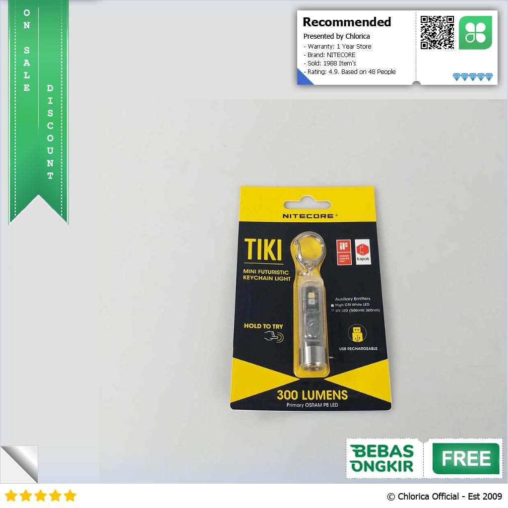 NITECORE TIKI Mini Senter OSRAM P8 LED 300 Lumens