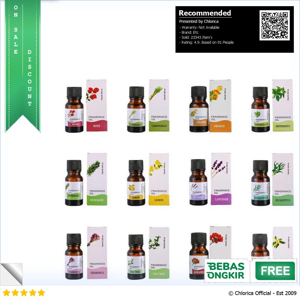 CHENF RHJY Pure Essential Oils Minyak Aromatherapy Diffusers 10ml RH 17