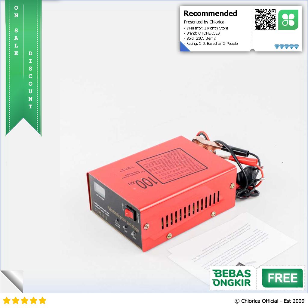 OTOHEROES Charger Aki Mobil Smart Battery 12V 24V 6 105AH MF 2