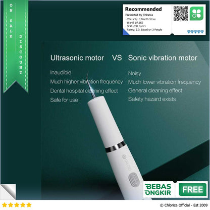 DR.BEI Pembersih Gigi Ultrasonic Electric Dental Remover YC2