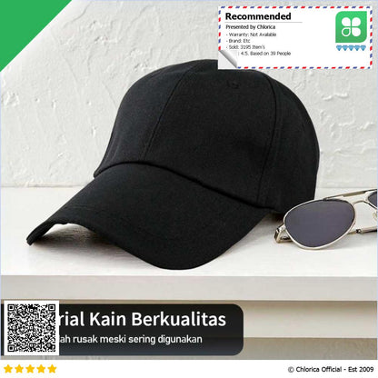 JIANGXIHUITIAN Topi Baseball Cap Polos Unisex X2