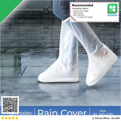 Rhodey Jas Hujan Sepatu Anti Air Shoes Cover PVC Non Slip with Zipper JY 819A