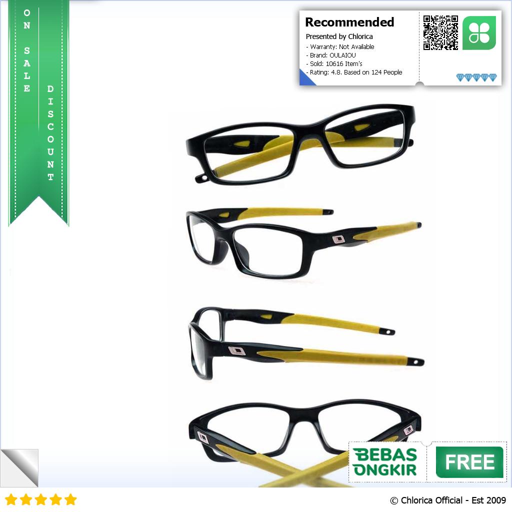 OULAIOU Kacamata Sporty Outdoor Glasses Silicone Frame 9837