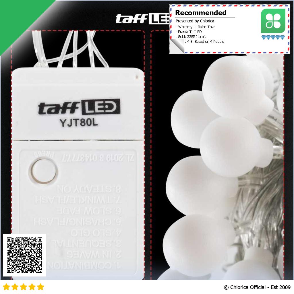 TaffLED Lampu Hias String Lights Waterproof 80 LED 4W 10M Model Ball YJT80L