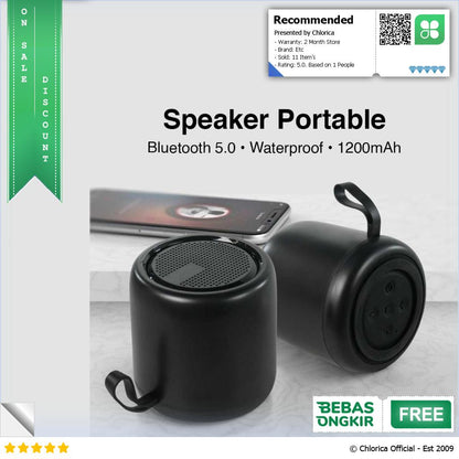 YODUSSO Speaker Portable Bluetooth 5.0 Waterproof TWS 1200mAh F11