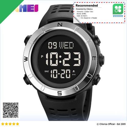 SKMEI Jam Tangan Pria Digital Sport Watch Alarm Waterproof LED Light 2015