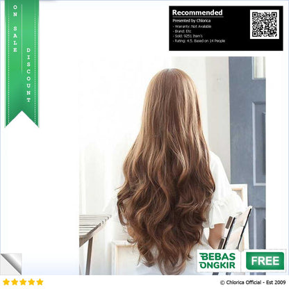 FYNHA Wig Rambut Palsu Model Wavy 65 cm HB 004