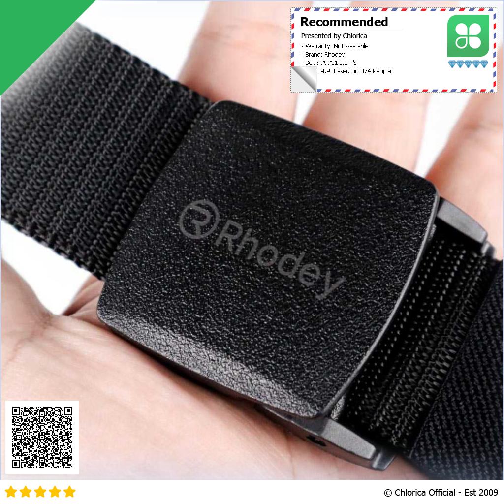 Rhodey Tali Ikat Pinggang Pria Anti Xray Plastik Automatic Buckle 899