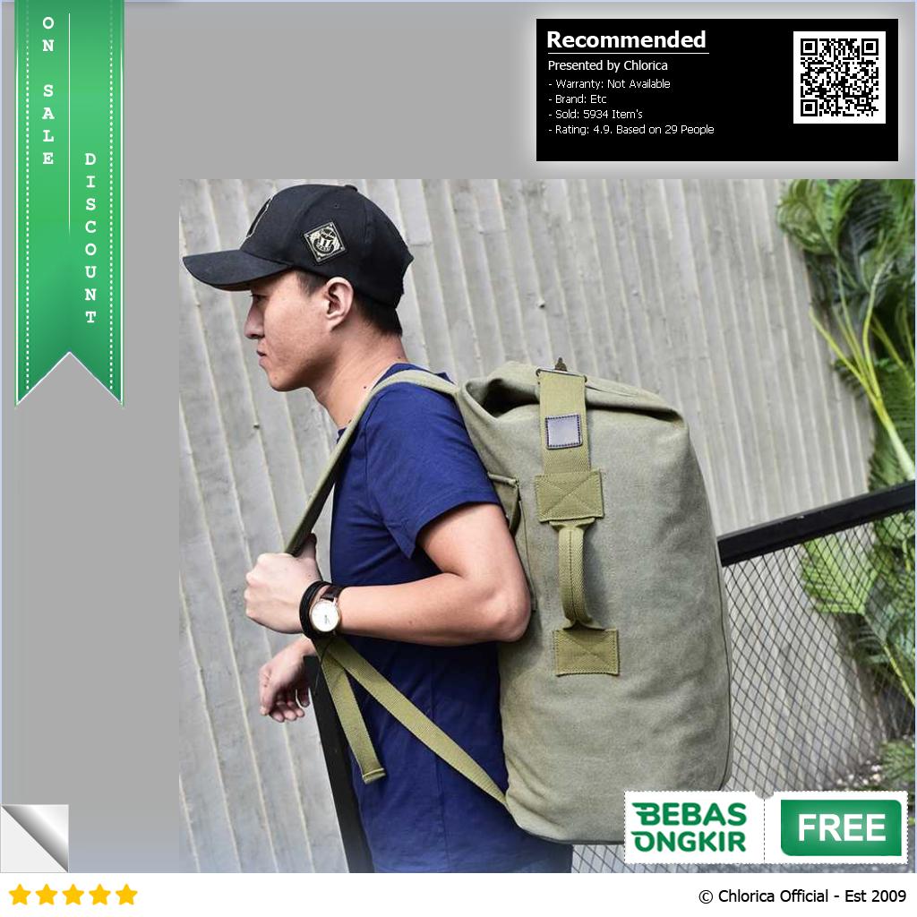 DING XIN CLAN Tas Ransel Travel Kanvas DX170