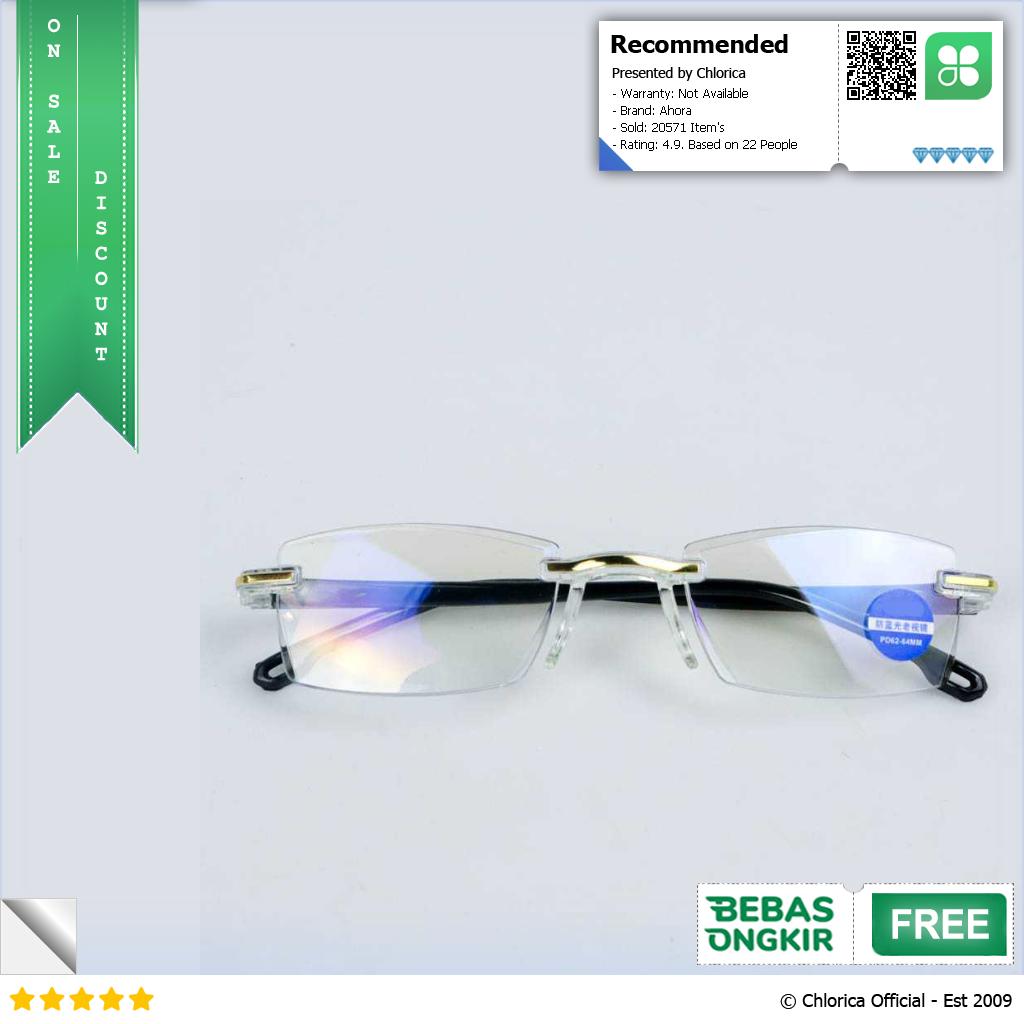 Ahora Kacamata Baca Rabun Dekat Frameless Anti Blue Light Glasses 641