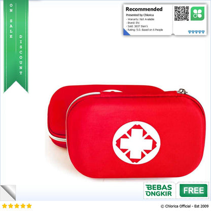 FervorFox Set Perlengkapan P3K First Aid Kit 18 in 1 B33158