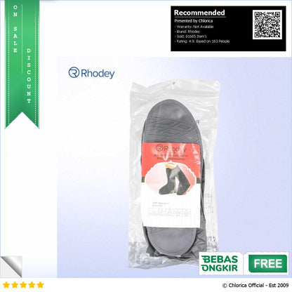 Rhodey Jas Hujan Sepatu Anti Air Shoes Cover PVC Zipper with Reflector H 212