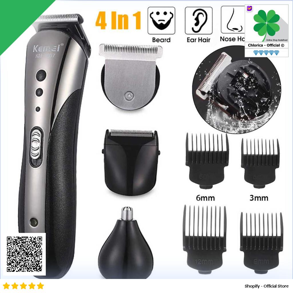 Kemei Alat Cukur Rambut Kumis Elektrik Hair Trimmer Rechargeable KM 1407