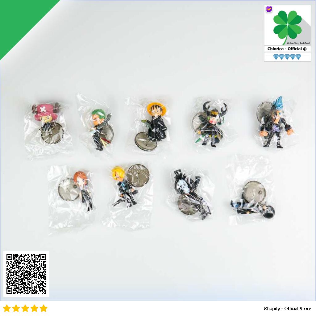 Mainan Action Figure One Piece The Straw Hats Pirates 9 PCS