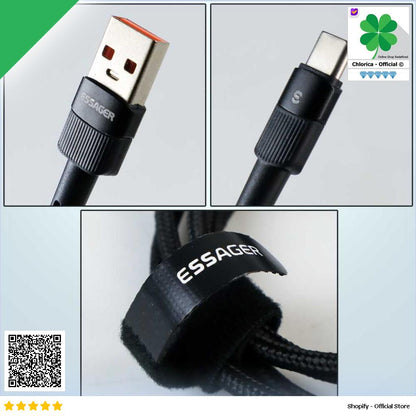 Essager Kabel Data USB Type C Multifungsi Fast Charging 11V 6A 1M EXCT XC01