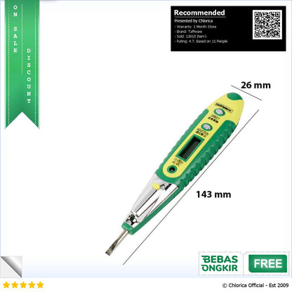 Taffware ANENG Tespen Tester Non Contact AC Detector 12V 250V VD700