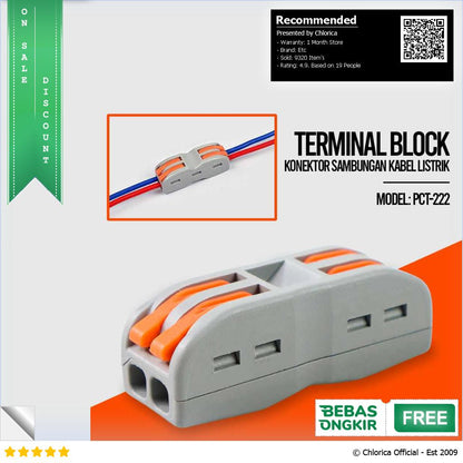 Guillermo Terminal Block Konektor Sambungan Kabel Listrik 1PCS