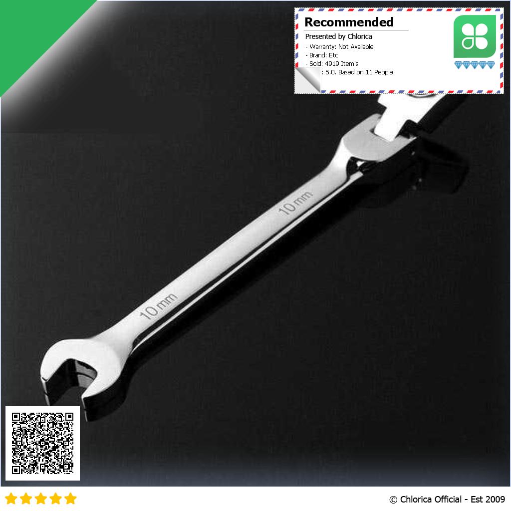 OLOEY Kunci Pas Dual Head Combination Ratchet Wrench Flexible Head CL6 24