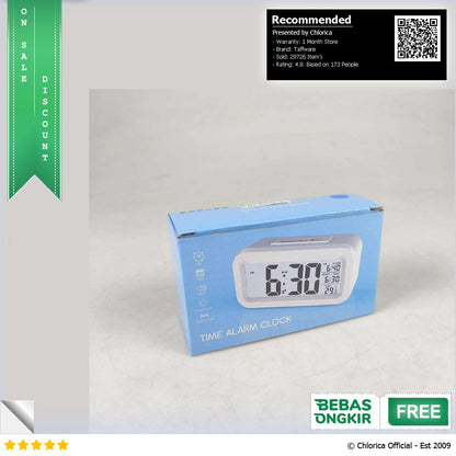 Taffware Fanju Jam LCD Digital Clock with Alarm JP9901