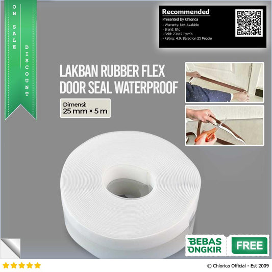 Alloet Lakban Rubber Flex Door Seal Strip Bottom Waterproof TP39