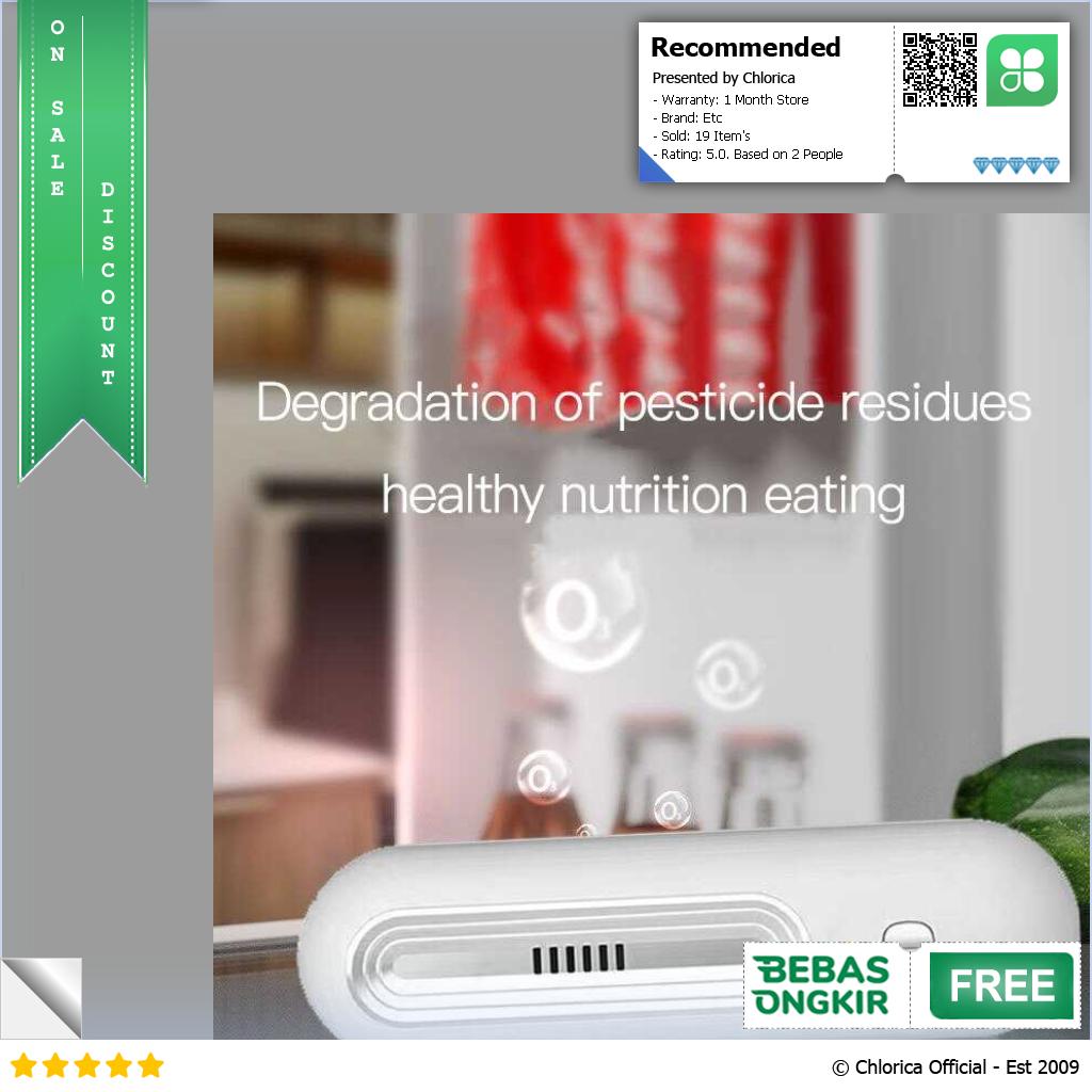 HOMGE Penghilang Bau Kulkas Sterilizer Deodorizer Refrigerator 1200mAh HM 12