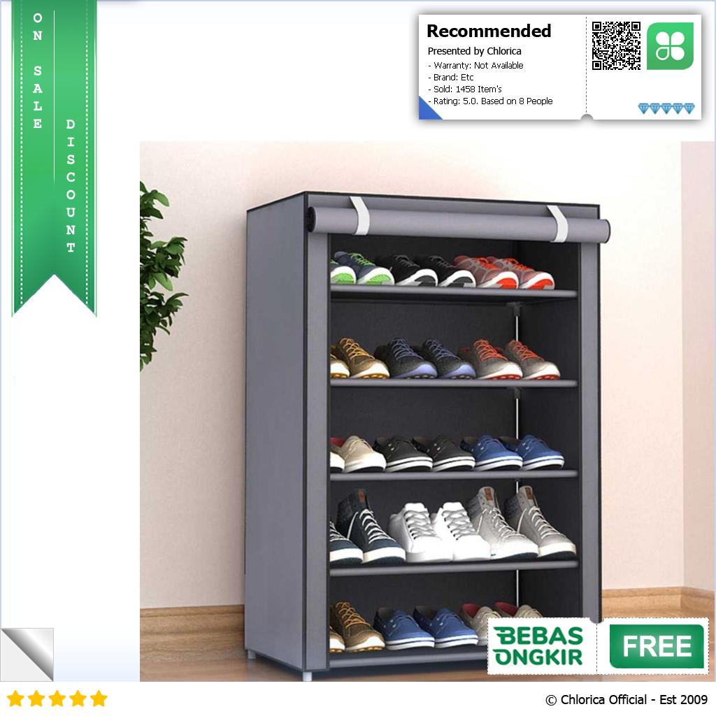 BKZ Rak Sepatu Sandal Multilayer Shoe Rack Cloth Storage F10