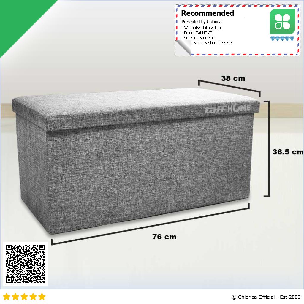 TaffHOME Sofa Kotak Penyimpanan Barang Foldable Storage L1705