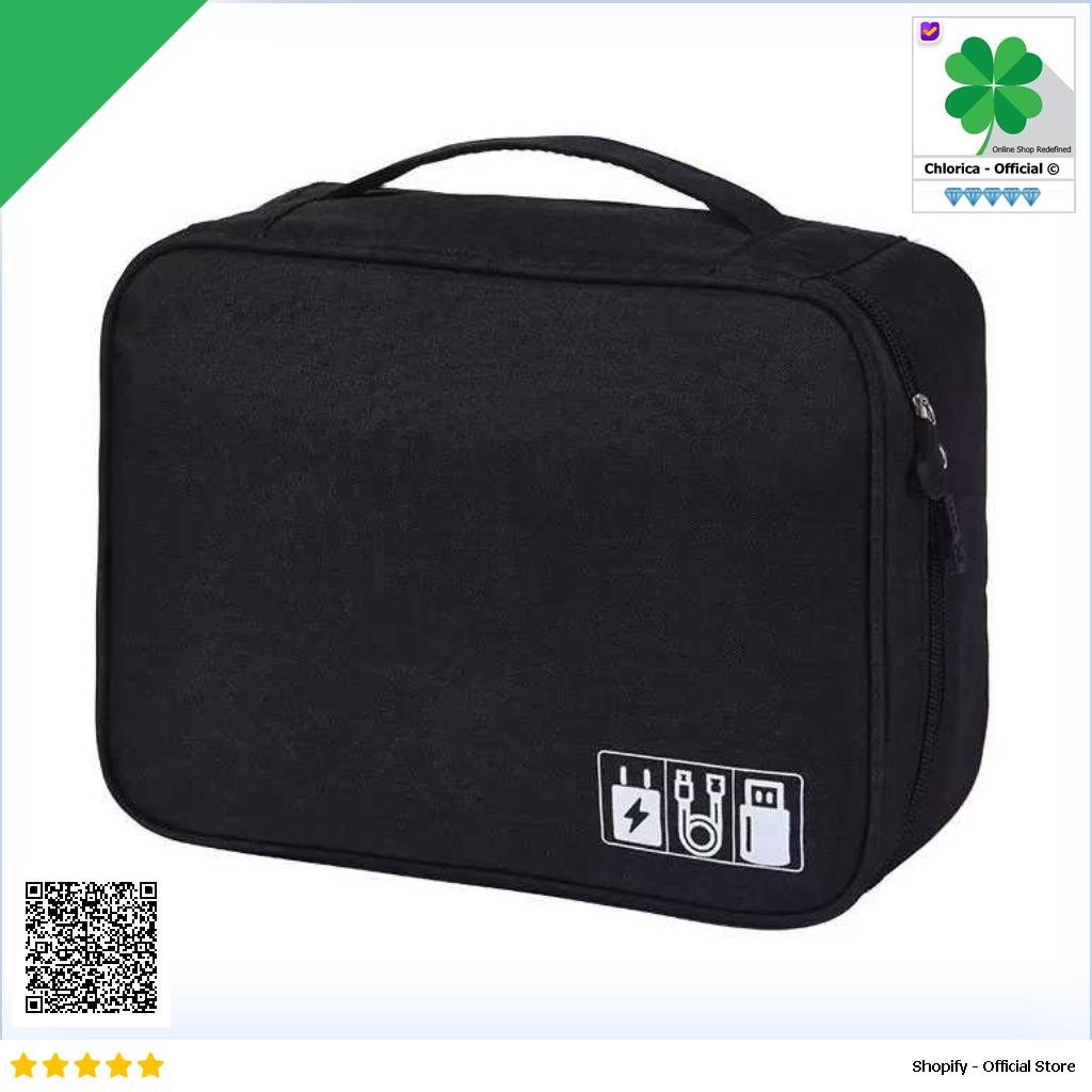 YIWU RUNHUI Tas Organizer Gadget Storage Bag Waterproof 24.5x18.5x10cm CT062