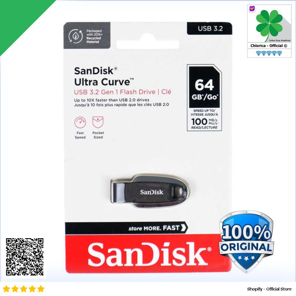 SanDisk Ultra Curve Flashdisk USB 3.2 Gen 1 SDCZ550