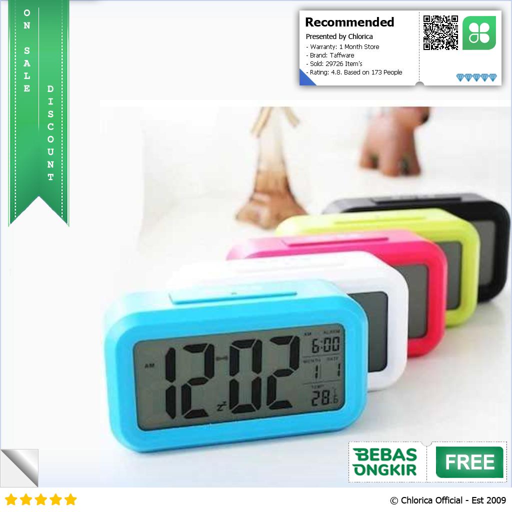 Taffware Fanju Jam LCD Digital Clock with Alarm JP9901