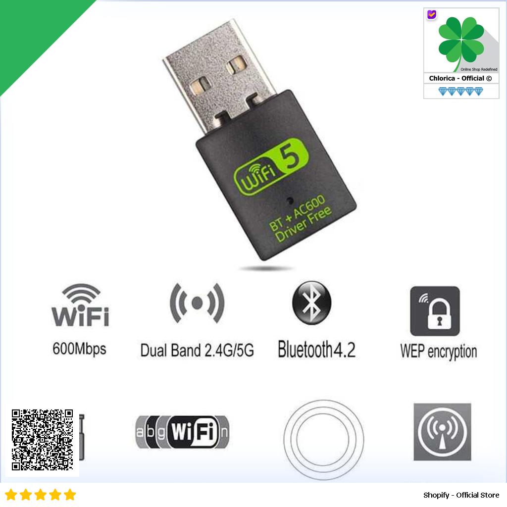 Comfast Mini USB WiFi Bluetooth 2in1 Dongle Dual Band 802.11AC 600Mbps K605