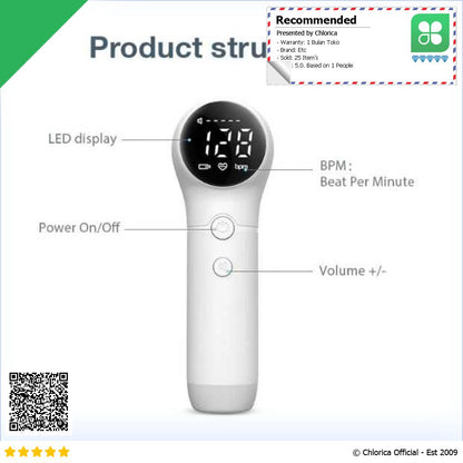 IFD Alat Deteksi Jantung Janin Fetal Doppler Heartrate Monitor U6 25