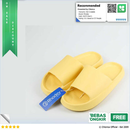 Rhodey Snugee Sandal Rumah Anti Slip Slipper EVA Soft Unisex