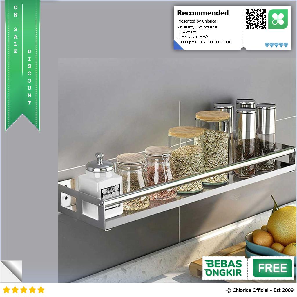 GREBON Rak Gantung Dapur Wall Mounted Stainless Steel E010