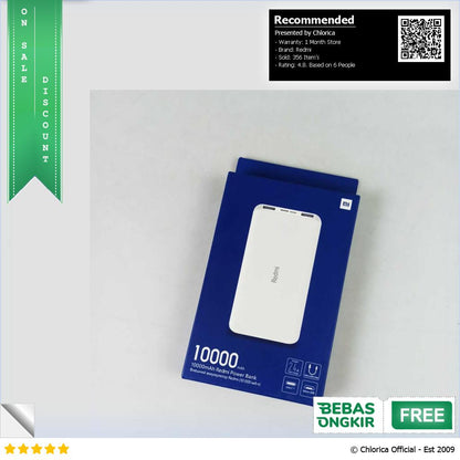 Xiaomi Redmi Power Bank Fast Charge 2 Port 10000mAh PB100LZM