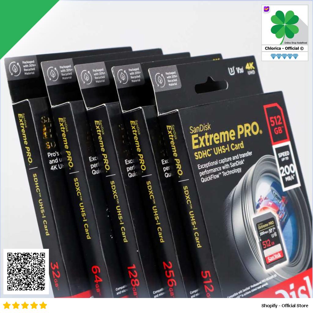 SanDisk Extreme PRO SDXC HC UHS I Card U3 V30 100MB s 200MB s