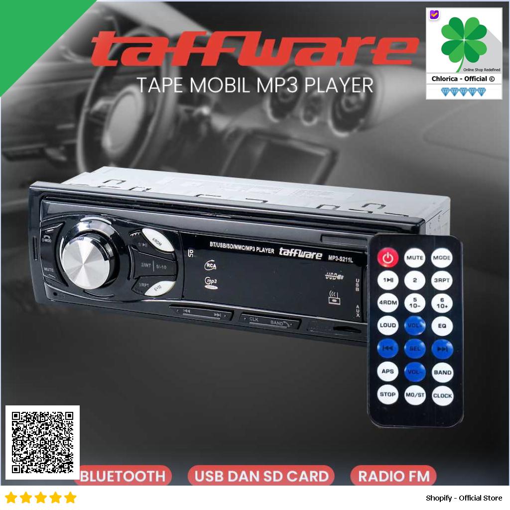 Taffware Tape Mobil Audio MP3 Player Bluetooth 5.0 60W with Remote MP3 S211L