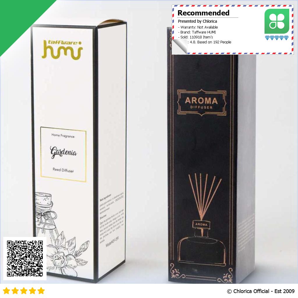 Taffware HUMI Pengharum Ruangan Reed Diffuser with Rattan Sticks 50 ml DF 099