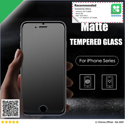 Zilla 2.5D Matte Tempered Glass Curved Edge 9H for iPhone 6 6s