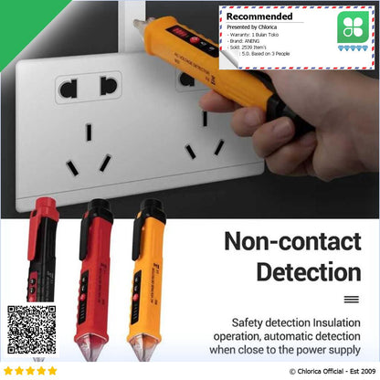 ANENG Tespen Tester Non Contact AC Voltage Alert Detector 12 1000V VD802