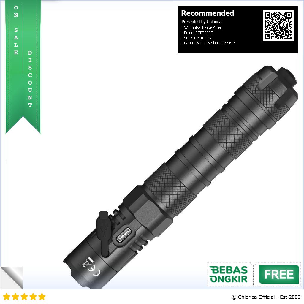 NITECORE Senter LED CREE XP L2 V6 1200 Lumens MH12 V2