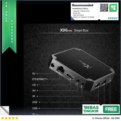 X96 Mini Smart TV Box Android 7.1 DDR3 1GB 8GB