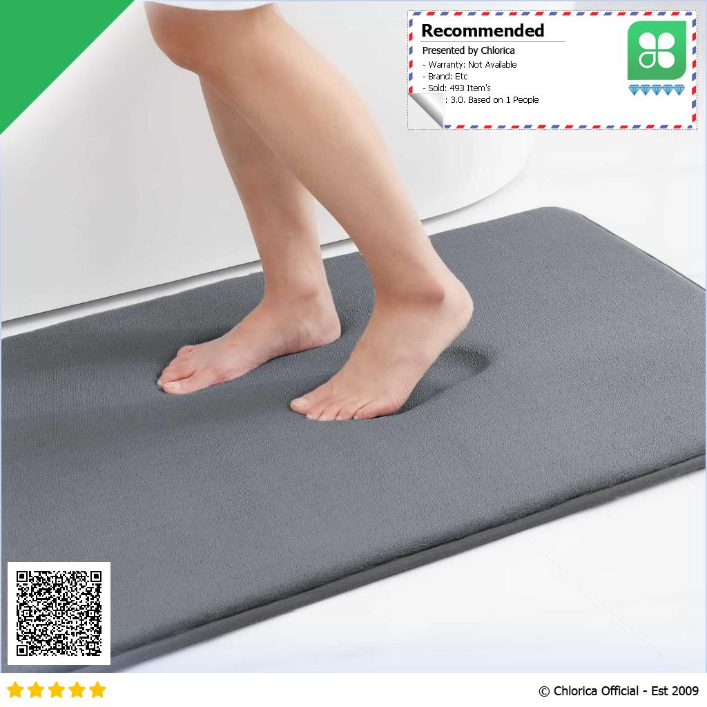 Olanly Keset Kamar Mandi Memory Foam Non Slip Super Absorbent 60x40cm LA 40