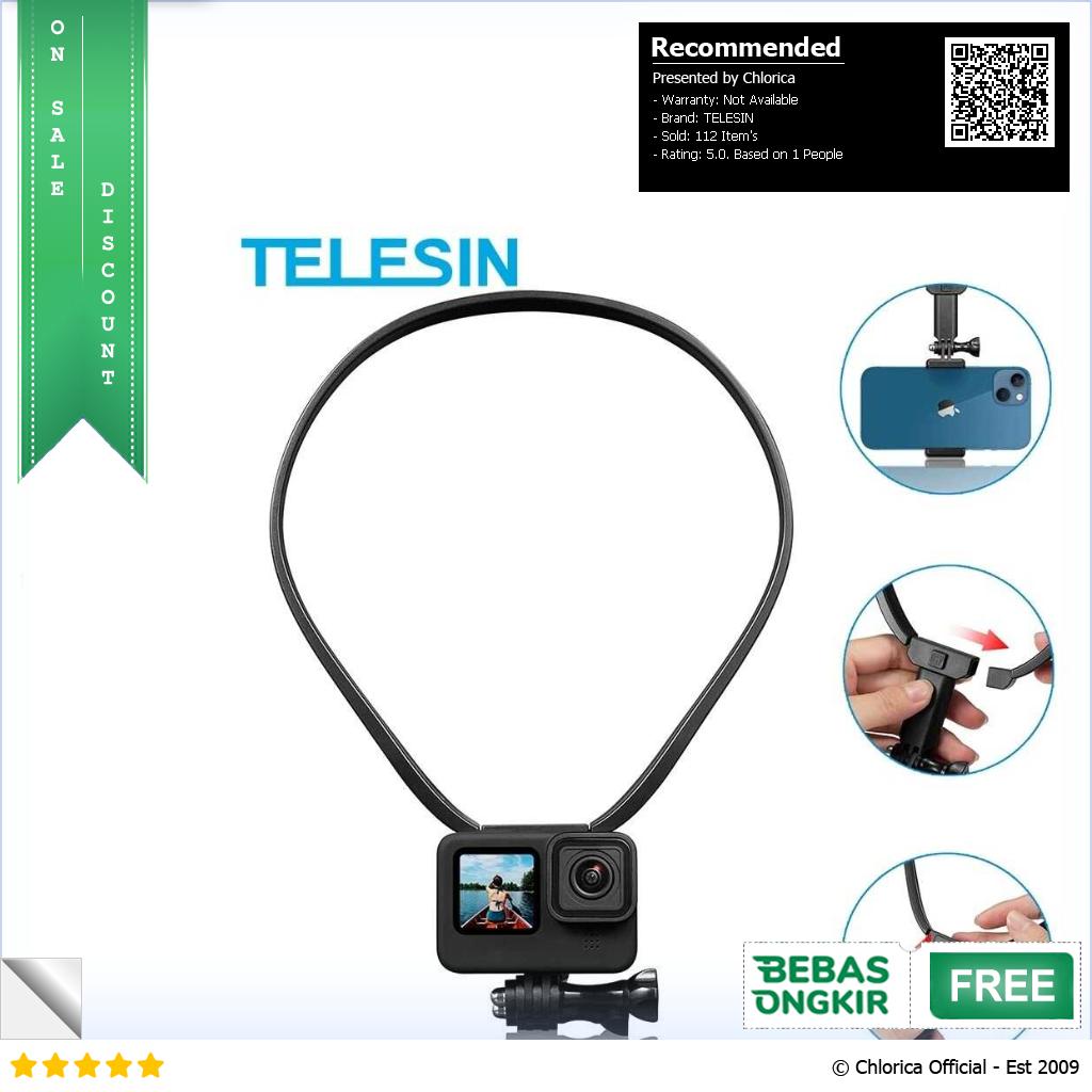 TELESIN Neck Holder Bracket Mount for GoPro Action Cam and Smartphone GP HNB U1