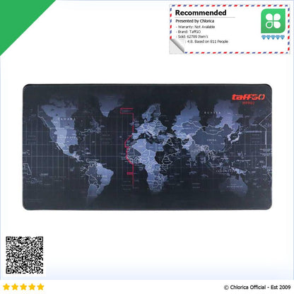 TaffGO Gaming Mouse Pad Desk Mat Motif Peta Dunia MP002