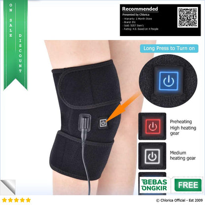 Hailicare Pelindung Lutut Terapi Heating Therapy Knee Support 3 Mode 102