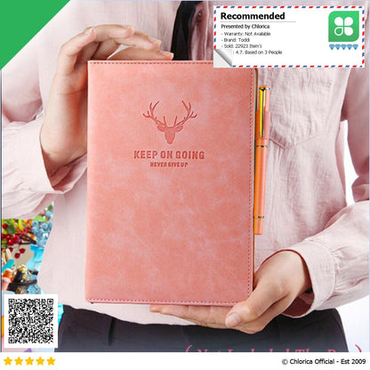 Toddi Buku Catatan Harian Notebook Diary Cover Kulit 180 Lembar A5 CW 5025