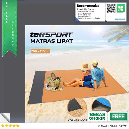 TaffSPORT Tikar Lipat Matras Camping Piknik Mat 200 x 210cm FS 008