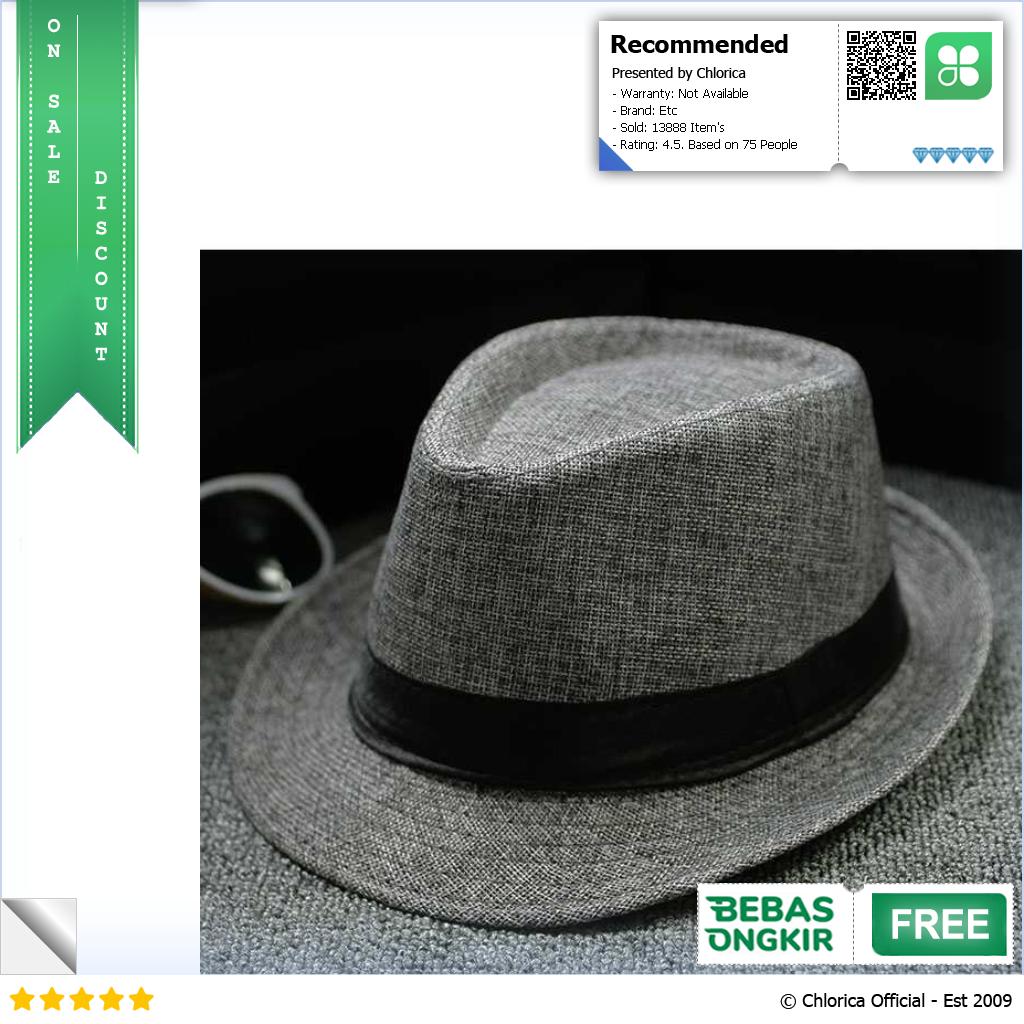 Yingrui Topi Fedora Unisex Laken Hat Jazz Classic Vintage M 38