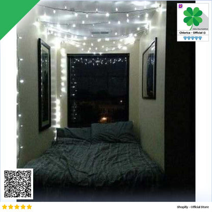 OKAL Lampu Hias Tumblr String Lights 50 LED 7M with Solar Panel OKLED7